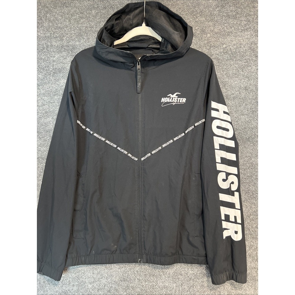 Hollister Epic Flex Full-Zip Hooded Windbreaker Jacket - Men's Size S